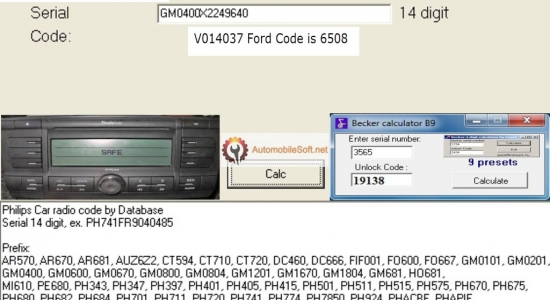 Car Radio Code Calc
